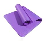 Esterilla Deporte Yoga Pilates Fitness Colchoneta Gimnasia Antideslizante,alfombras yoga NBR Alta Densidad Gruesa 8mm Diseñada para Pilates y Entrenamiento (8MM-MORADO)