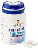 Ana Maria Lajusticia -Triptófano con melatonina + magnesio + VIT B6. Induce al sueño y mejora la calidad del sueño. Apto para veganos. Envase para 30 días de tratamiento, 60 comprimidos (Paquete de 1)