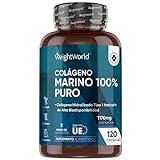 Colágeno Marino Hidrolizado 100% Puro 1170mg - 120...