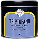 Triptofano con Melatonina y Magnesio + Vitamina B6, B5, B3 +...